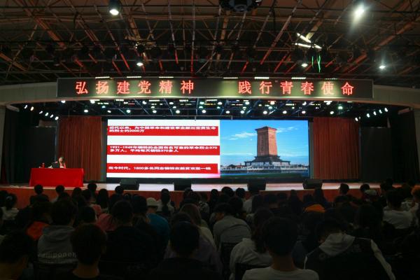 304永利集团登录入口2021级新生聆听党史讲座(图1)